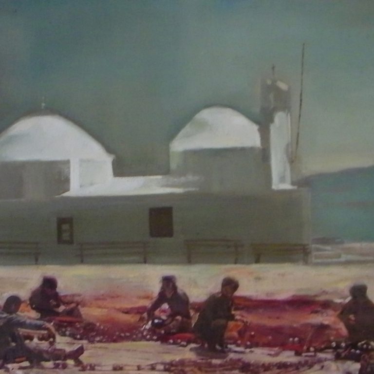 AEGIINA 4 OIL ON CANVAS 50X70 2013 by Nikos Stratakis