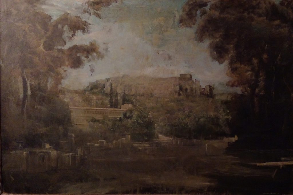ΑΡΧΑΙΑ ΑΓΟΡΑ, Λάδι σε καμβά, 120x160, 2001 - Νίκος Στρατάκης