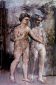 ADAM AND EVE Oil on canvas 110X160 1994 by Nikos Stratakis