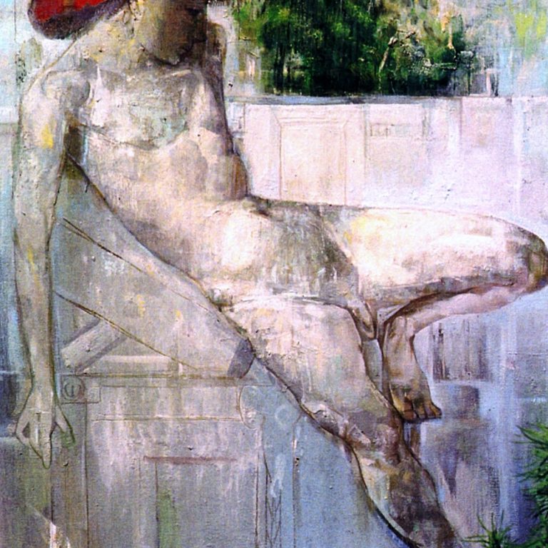 ARCADIAN Oil on canvas 110X170 2000 by Nikos Stratakis