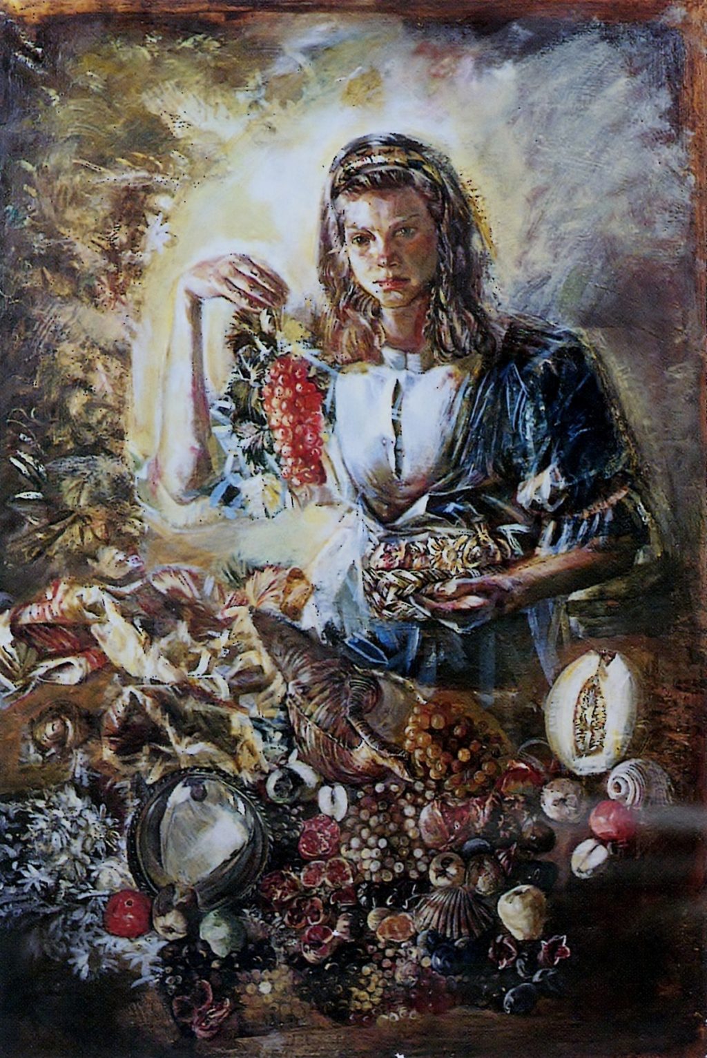 AUTUMN'S ALLEGORY Oil on canvas 90X120 1992 by Nikos Stratakis