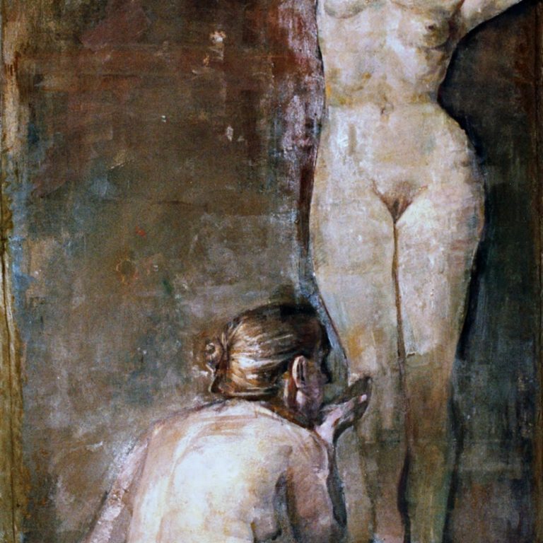 BATHERS Oil on canvas 80X110 1995 by Nikos Stratakis