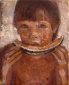 BOY EATING WATERLMELON Oil on canvas 20X20 2015 by Nikos Stratakis