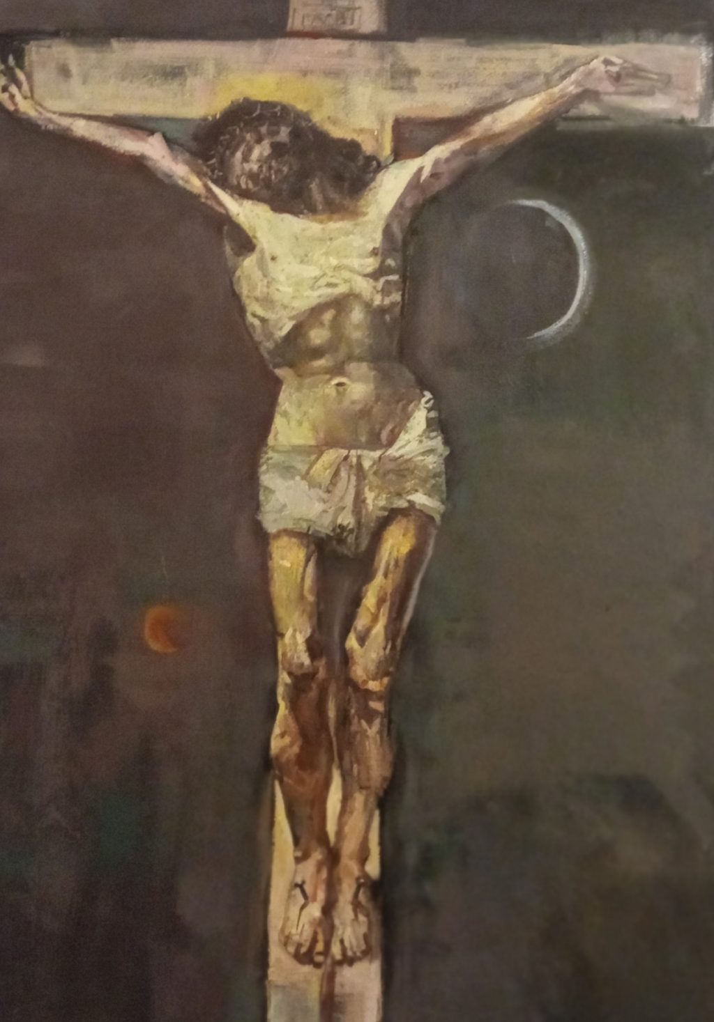 CRUCIFIXION Oil on canvas 50X70 2021 by Nikos Stratakis