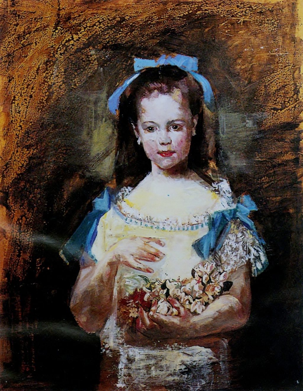 GIRL Oil on canvas 80X120 1992 by Nikos Stratakis