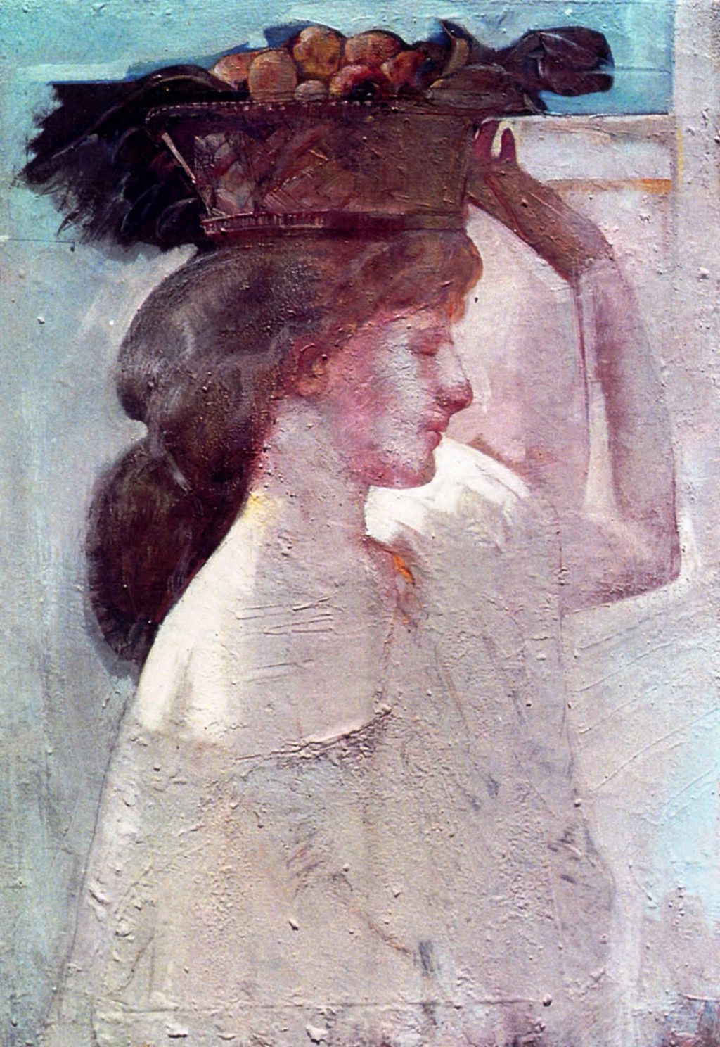 KARYATIS Oil on canvas 50X80 2001 by Nikos Stratakis