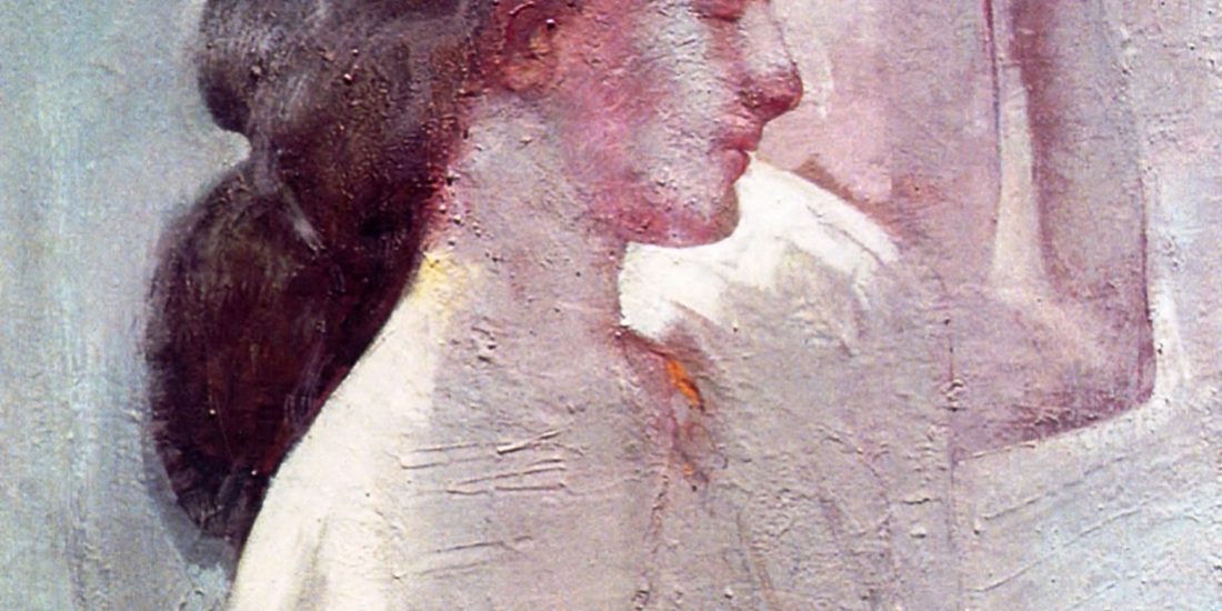 KARYATIS Oil on canvas 50X80 2001 by Nikos Stratakis