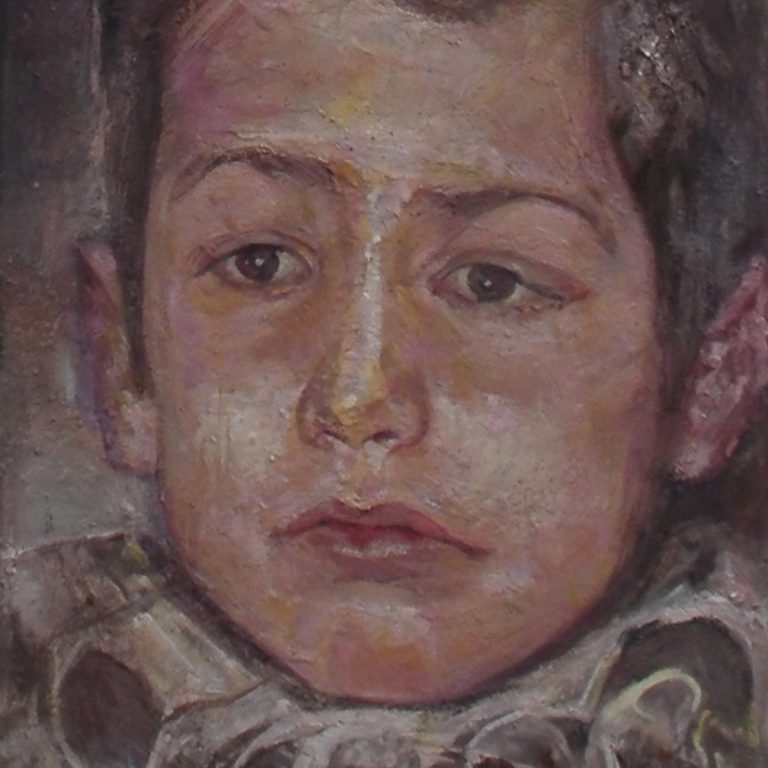 KONSTANTINOS Oil on canvas 20X20 2015 by Nikos Stratakis