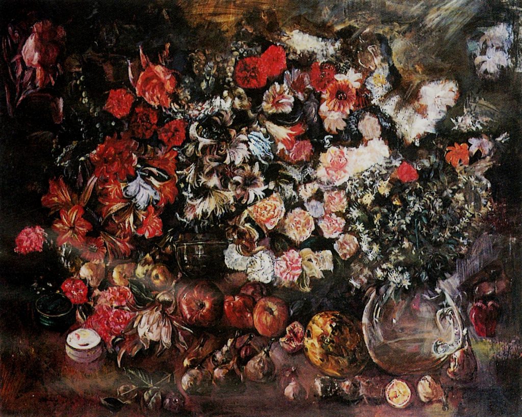 STILL LIFE, Oil on canvas 80X70 1992 by Nikos Stratakis
