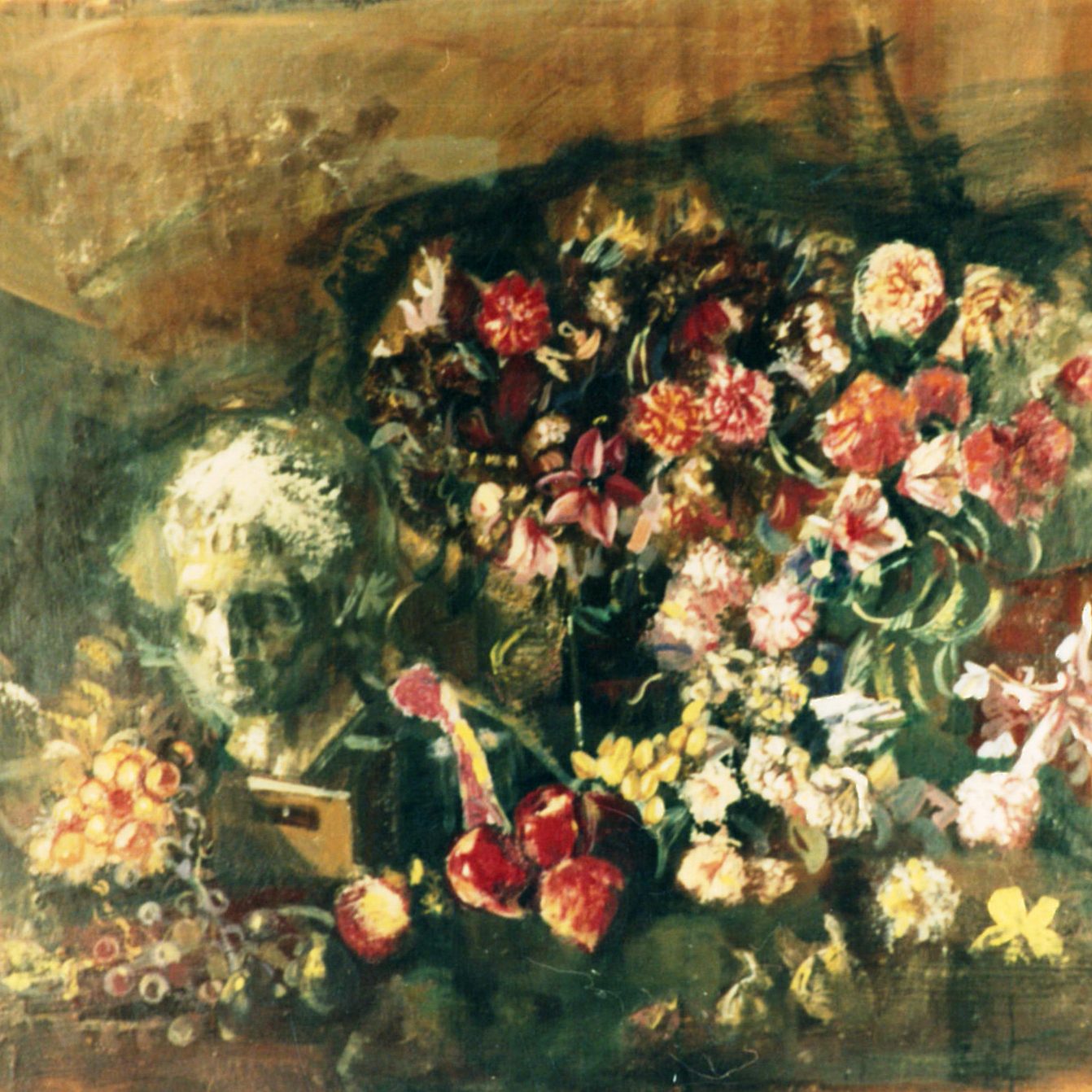 STILL LIFE, Oil on wood 120X160 1991 by Nikos Stratakis