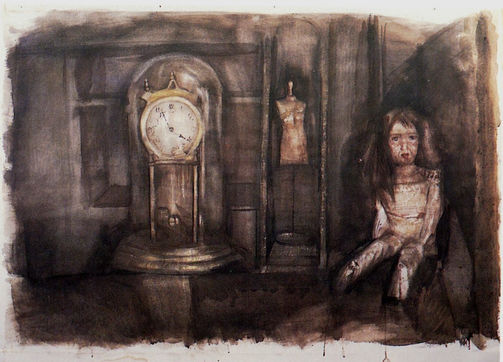 STILL LIFE, Watercolor 50X80 1989 by Nikos Stratakis