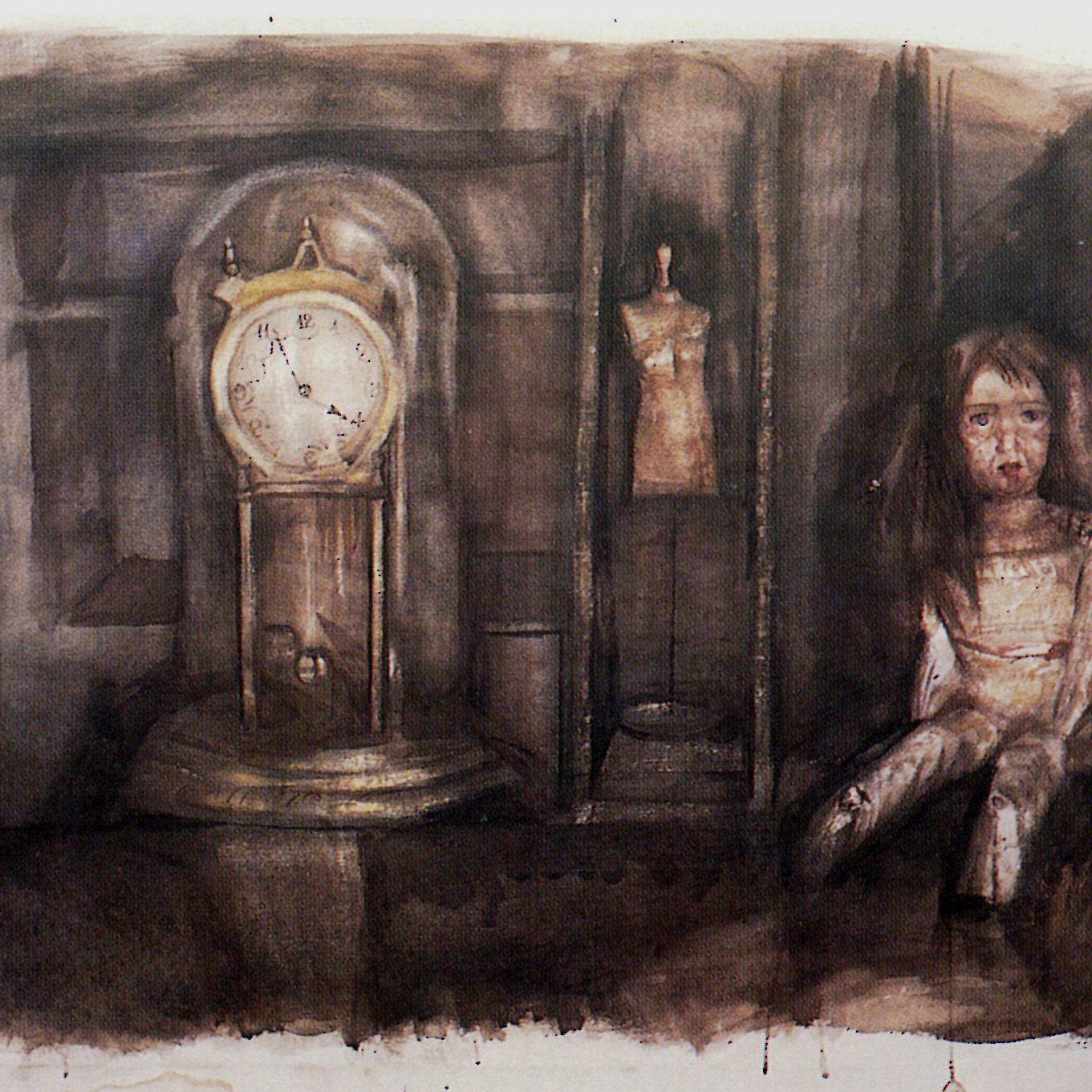 STILL LIFE, Watercolor 50X80 1989 by Nikos Stratakis