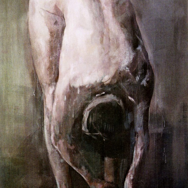 NUDE Oil on canvas 110x140 2000 by Nikos Stratakis