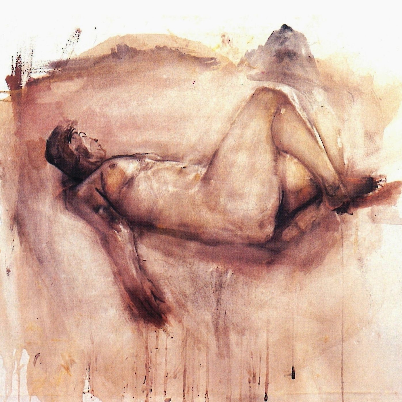 NUDE Watercolor 50x70 1989 by Nikos Stratakis