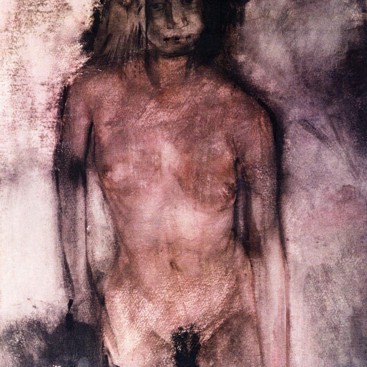 NUDE Watercolor 60x80 1989 by Nikos Stratakis