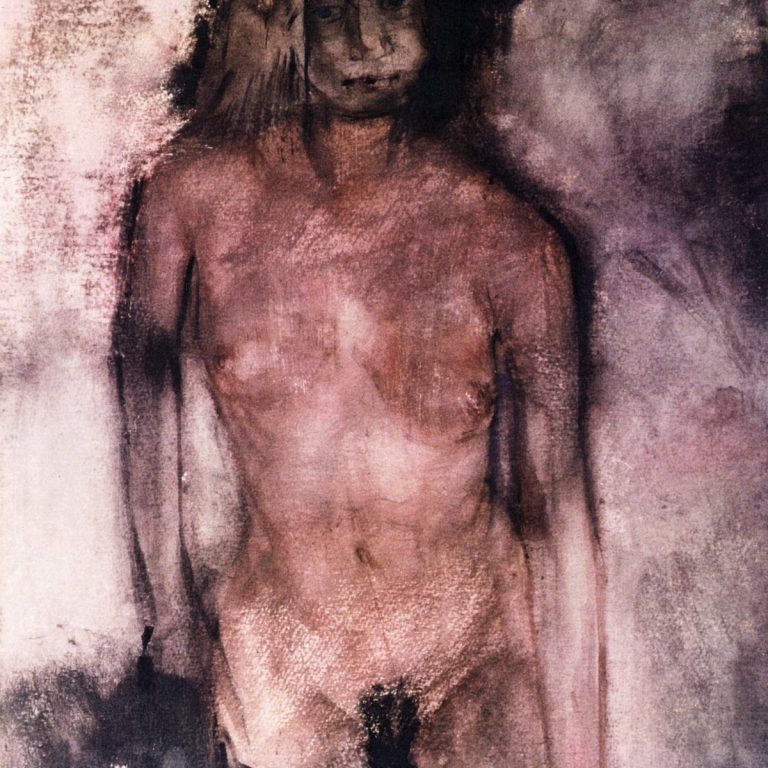 NUDE Watercolor 60x80 1989 by Nikos Stratakis