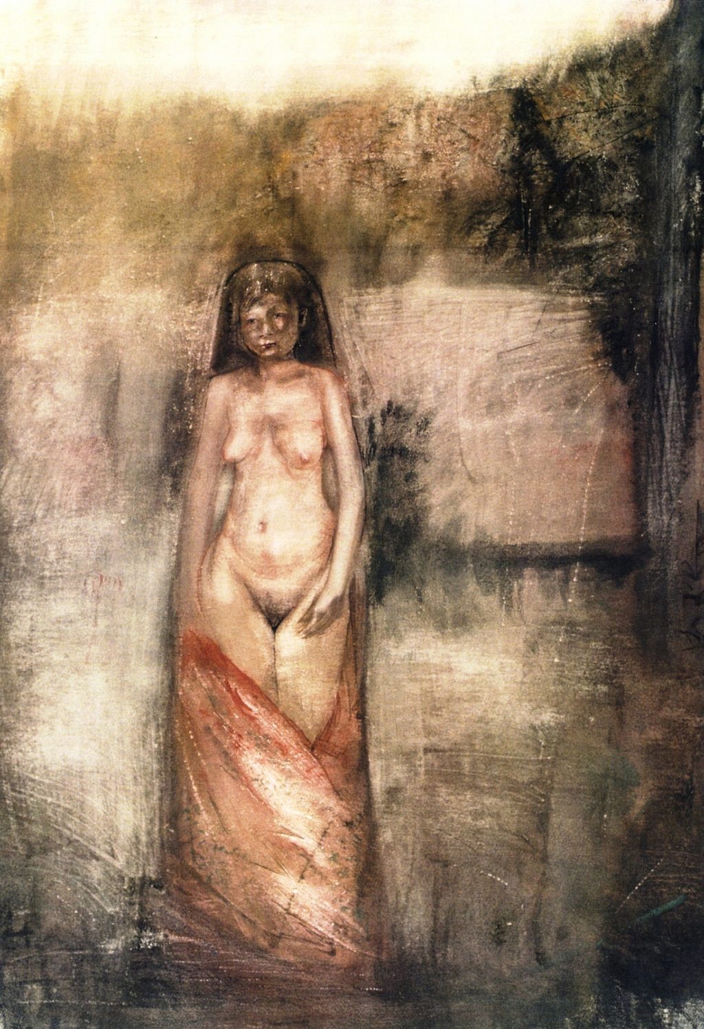 NUDE Watercolor 70x100 1990 by Nikos Stratakis