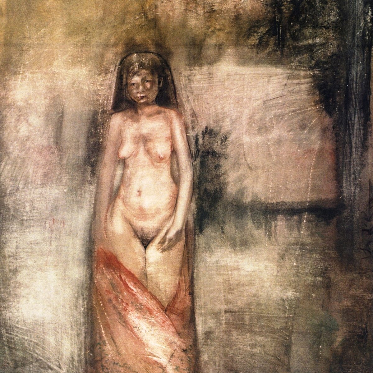 NUDE Watercolor 70x100 1990 by Nikos Stratakis