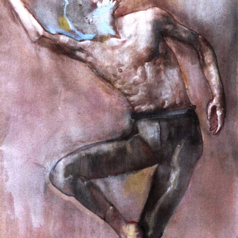 NUREYEF Watercolor 50x70 1996 by Nikos Stratakis