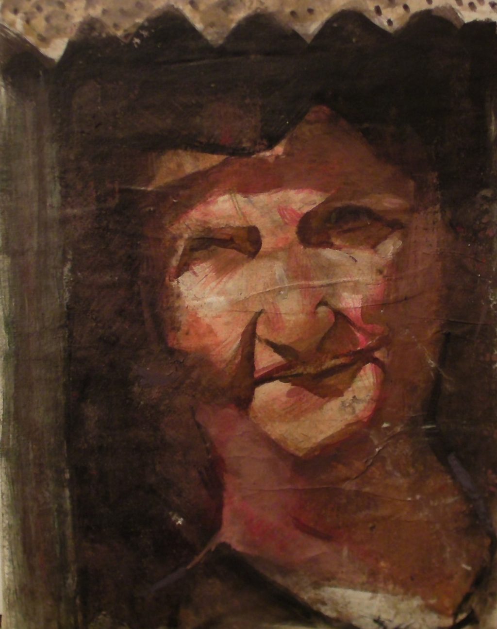 OLD ISLANDER Oil on canvas 20X30 2018 by Nikos Stratakis