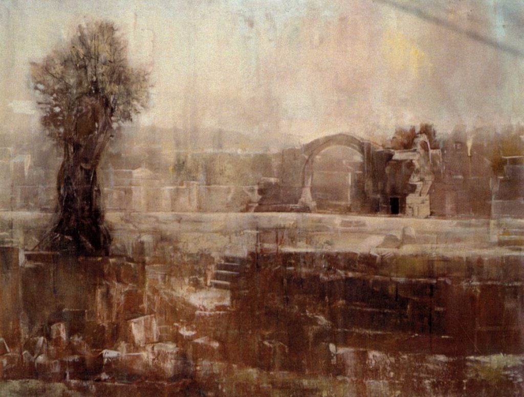 PAFOS, Oil on canvas, 170X150, 2000, by Nikos Stratakis