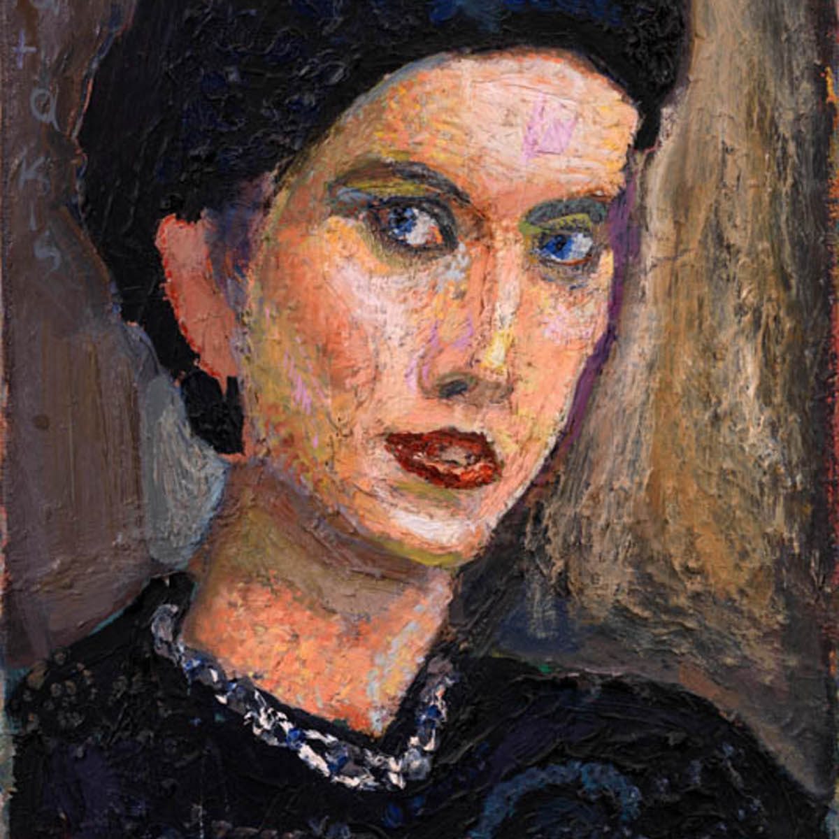 PORTRAIT Oil on canvas 60x40 1993 by Nikos Stratakis
