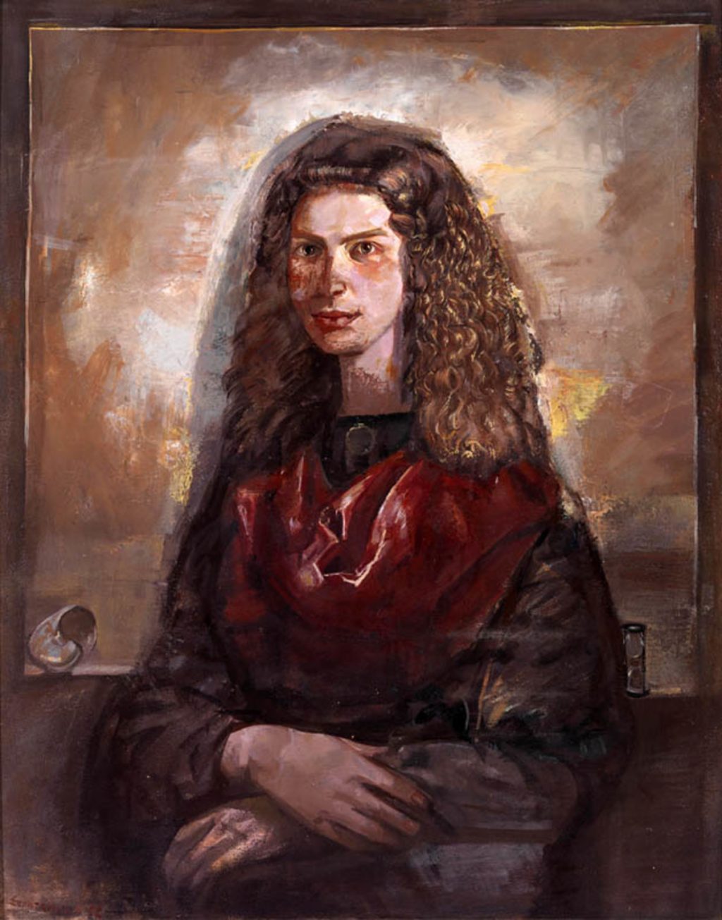 PORTRAIT Oil on canvas 80X100 1993 by Nikos Stratakis
