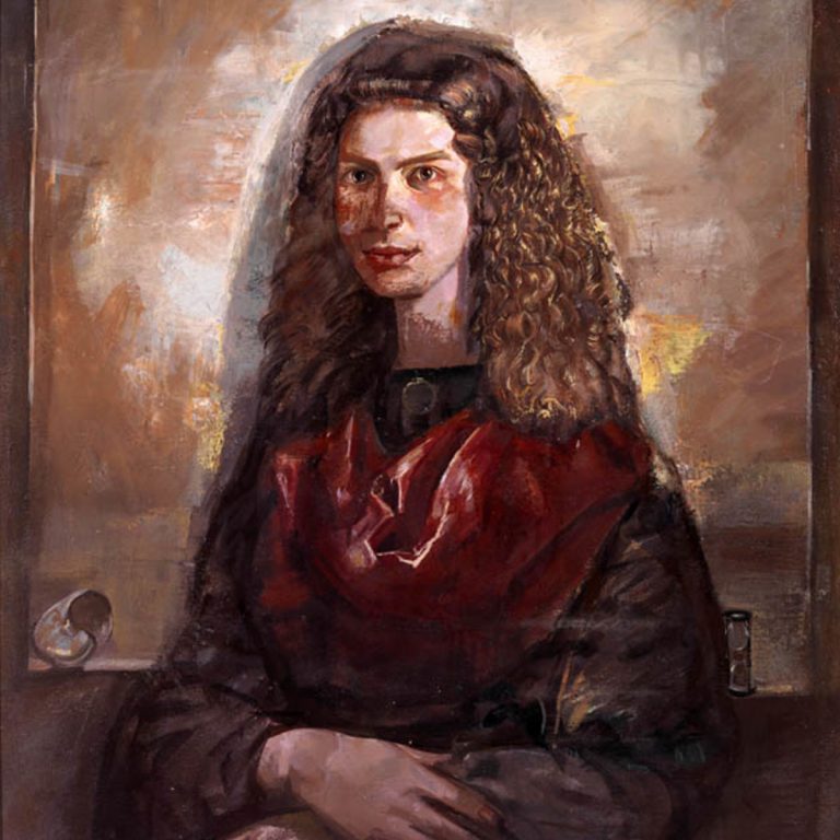 PORTRAIT Oil on canvas 80X100 1993 by Nikos Stratakis