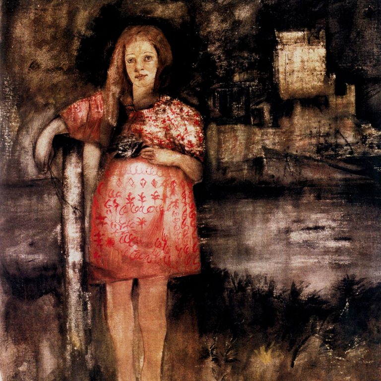 PREGNANCY Watercolor 80x110 1992 by Nikos Stratakis