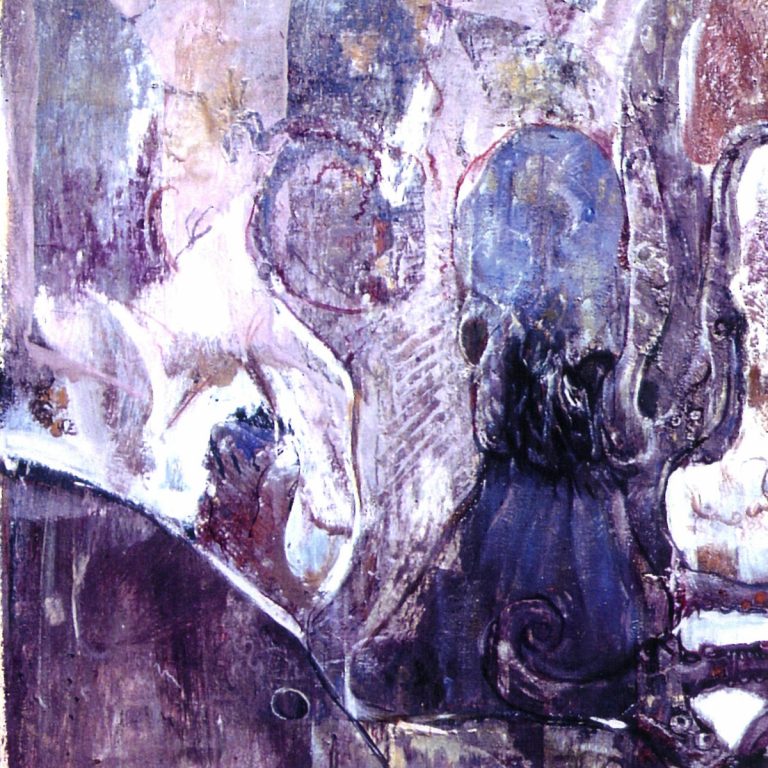 SEA LIFE Tempera and Oil on Canvas 35X50 2000 by Nikos Stratakis