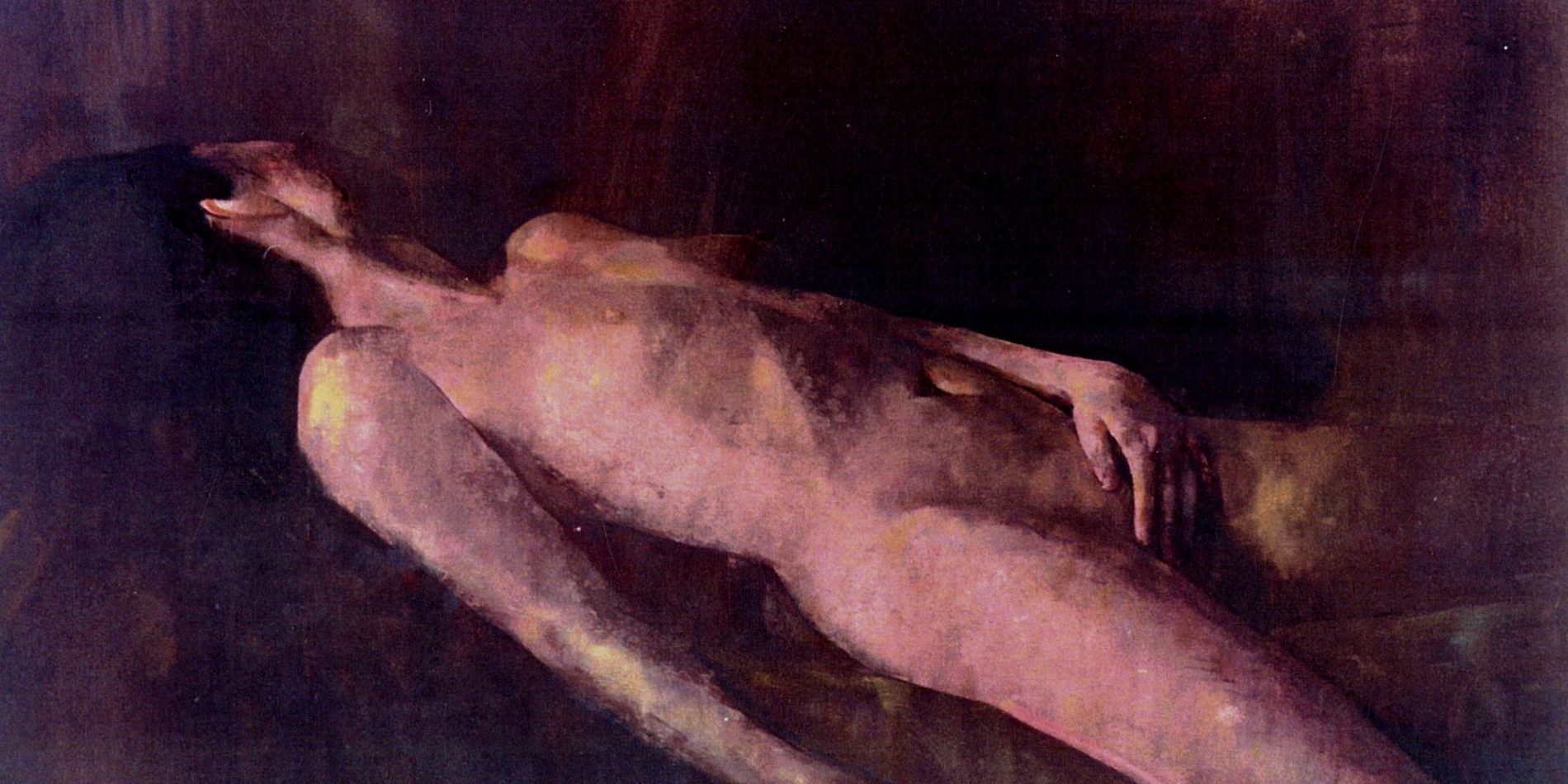 SLEEPING NUDE Oil on canvas 130X150 2000 by Nikos Stratakis