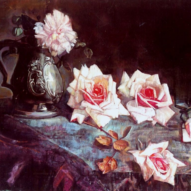 STILL LIFE Oil on canvas 2006 70X80 by greek painter Nikos Stratakis