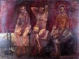 THE GLADIATORS Oil on canvas 200X150 1994 by Nikos Stratakis