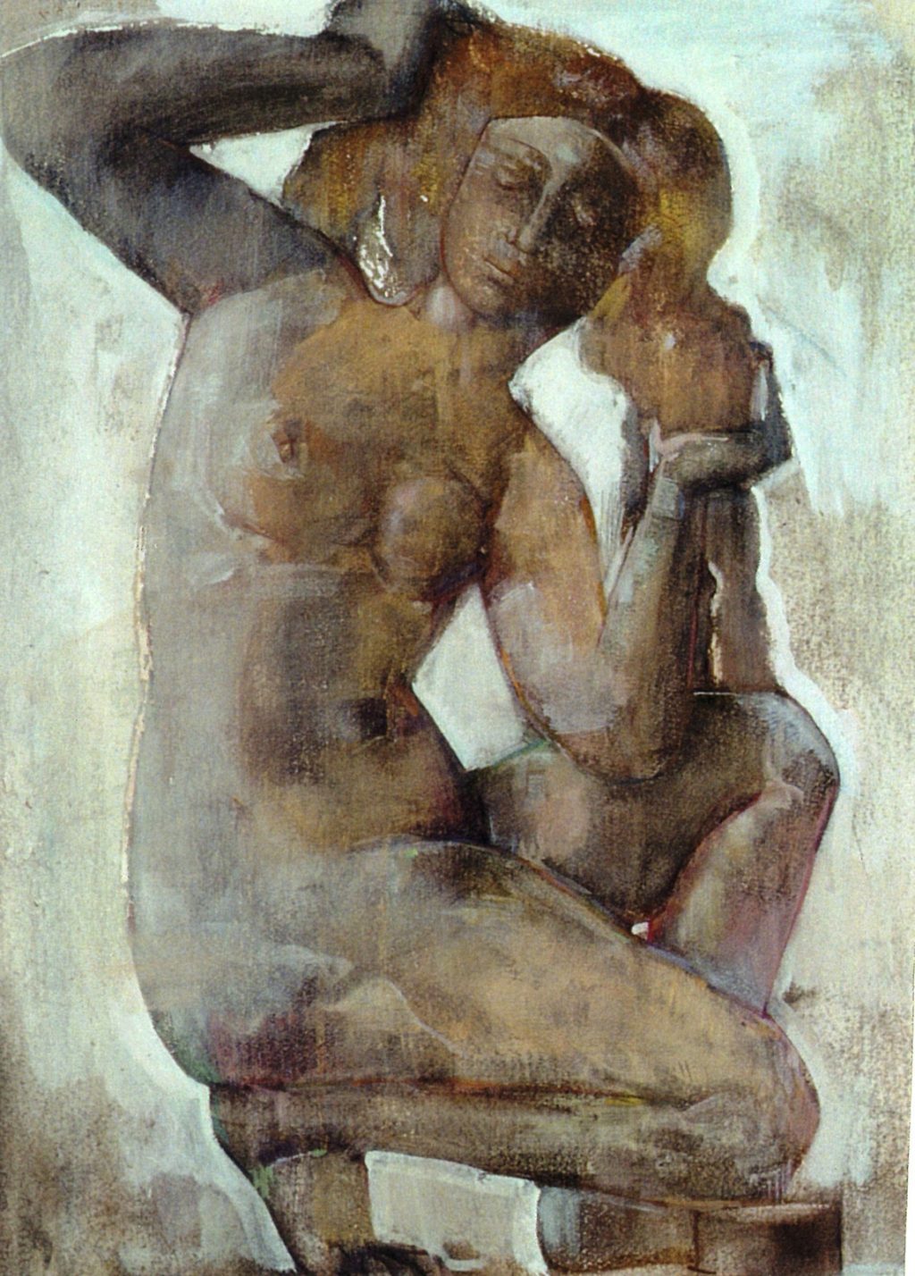 VENUS OF RHODES Oil on canvas 80X110 2001 by Nikos Stratakis