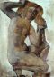 VENUS OF RHODES Oil on canvas 80X110 2001 by Nikos Stratakis